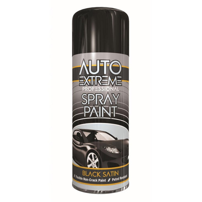 AX PRO SPRAY PAINT SATIN BLACK 400ML