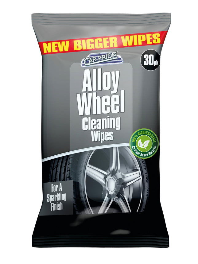 Alloy Wheel Cleaning Biodegradable Wipes 30pk