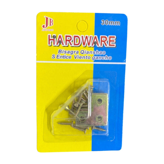 Angle Brackets with screws 30mm
