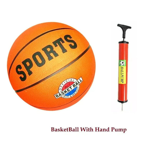 BASKETBALL With Pump FULL SIZE Ball INDOOR OUTDOOR GAME JUNIOR KIDS ADULT BOYS