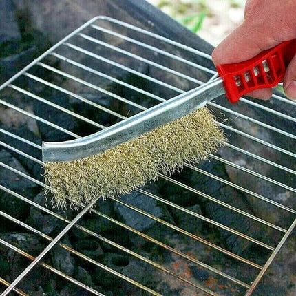 BBQ Grill Metal Wire Brush Outdoor Clean Restaurant Home Grease Rust Remover
