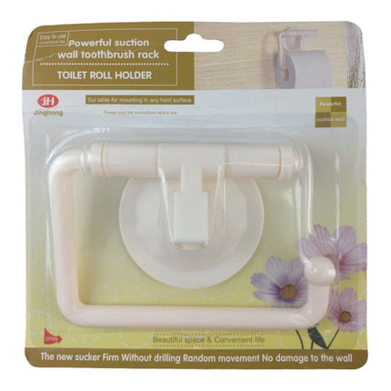 Bathroom Toilet Paper Roll Holder Wall-Mounted Storage Shelf 14x9cm