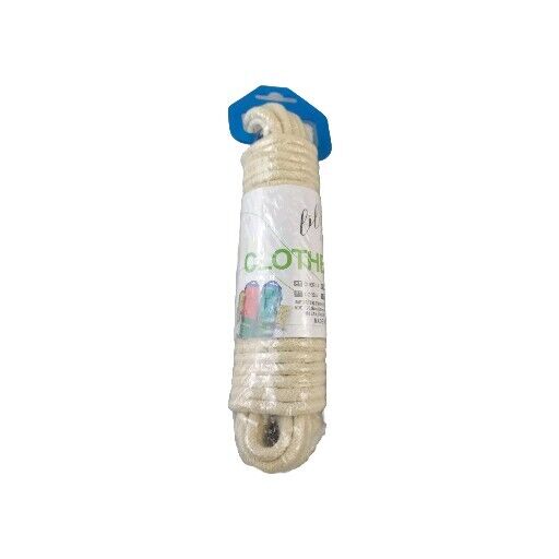Beige Strong Multipurpose Outdoor Clothes Washing Line Laundry Rope 6mmx10m