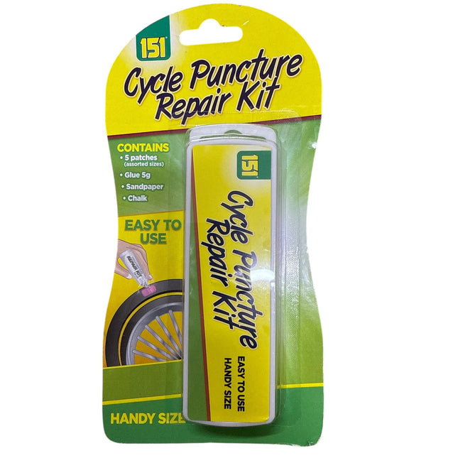 Bicycle Puncture Repair Kit Bike Cycle Inner Rubber Tyre Tube Glue Patches Chalk