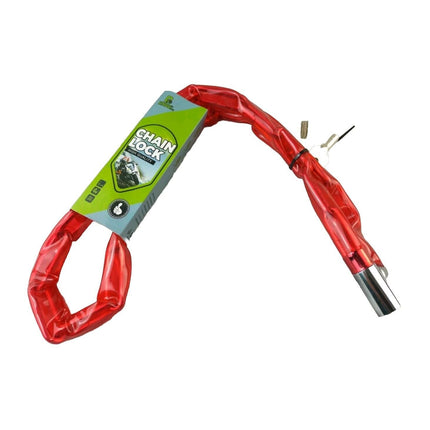 Bike Chain Lock with Keys 100cm Heavy Duty Strong Steel Bicycle