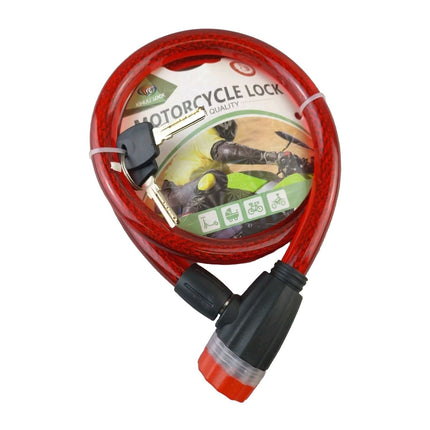 Bike Lock Cable with Keys 90cm Heavy Duty Strong Steel Bicycle Security Chain