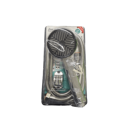 Black Face Handheld Shower Head Set with 1.5 Meter Stainless Steel Hose