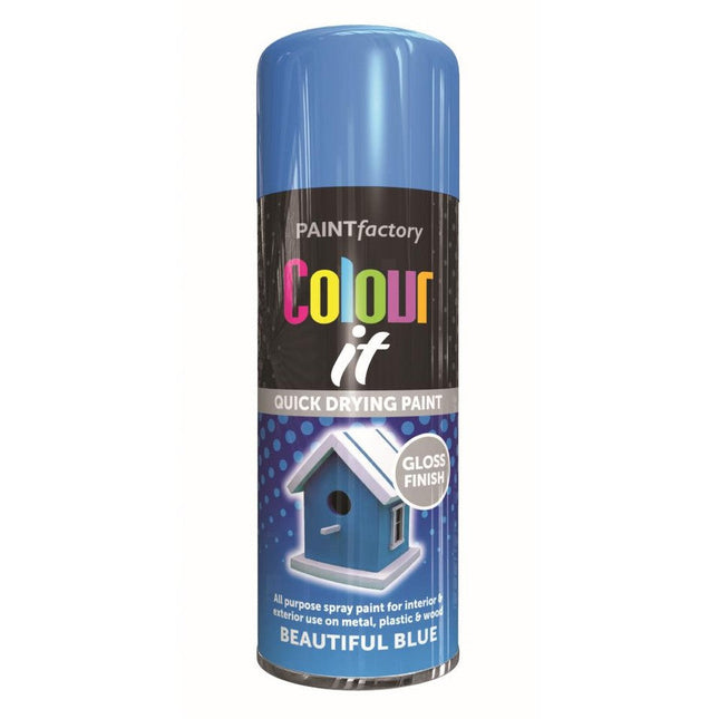 COLOUR IT SPRAY GLOSS BEAUTIFUL BLUE 250ML