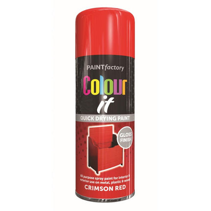 COLOUR IT SPRAY GLOSS RED 250ML