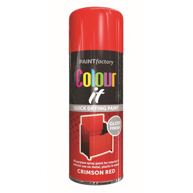 COLOUR IT SPRAY GLOSS RED 250ML