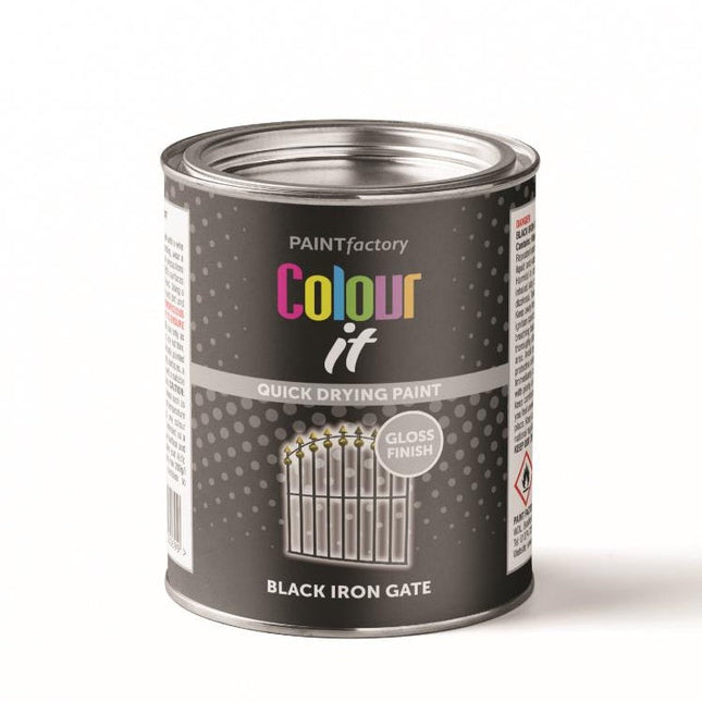 COLOUR IT TIN IRON GATE GLOSS BLACK 300ML