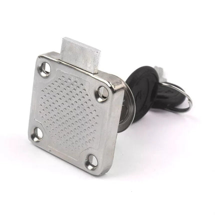 Cam Drawer Cabinet Cupboard lock 2 key Silver