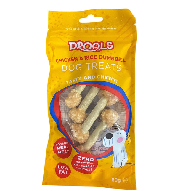 Chicken & Rice Dumbbell' Dog Treats 60g