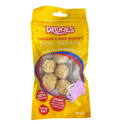 Chicken & Rice Nugget Dog Treats 60g