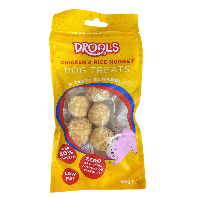 Chicken & Rice Nugget Dog Treats 60g