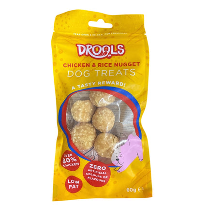 Chicken & Rice Nugget Dog Treats 60g