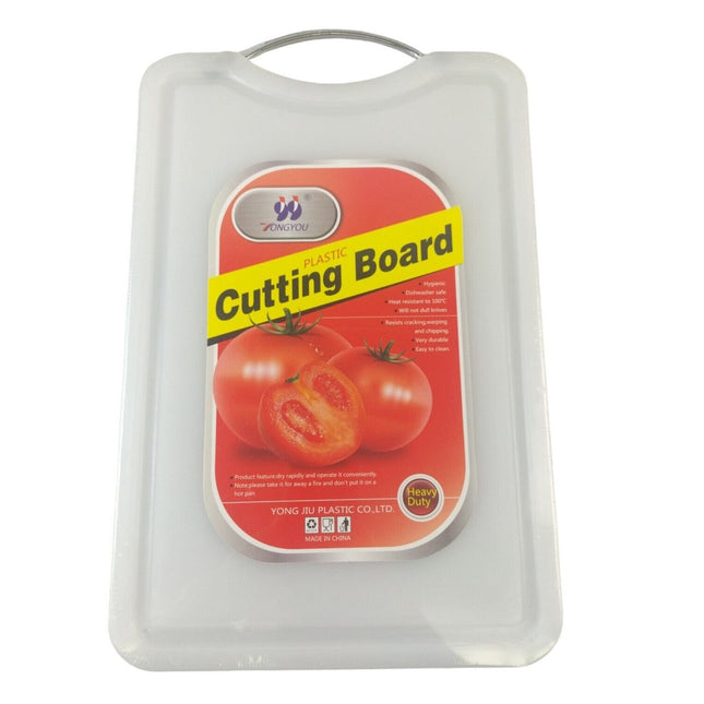 Chopping Board White Plastic 33x21x1cm