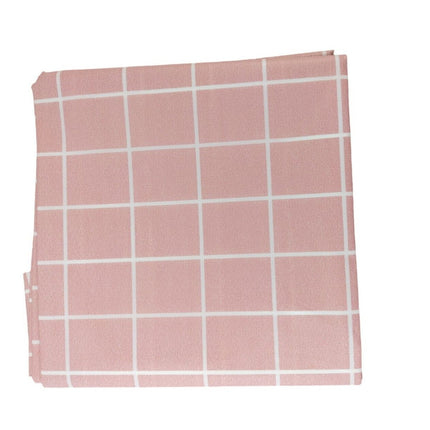 Clean Tablecloth PVC Vinyl Cover Wipeable Waterproof Table Cloth Protector 137x137cm
