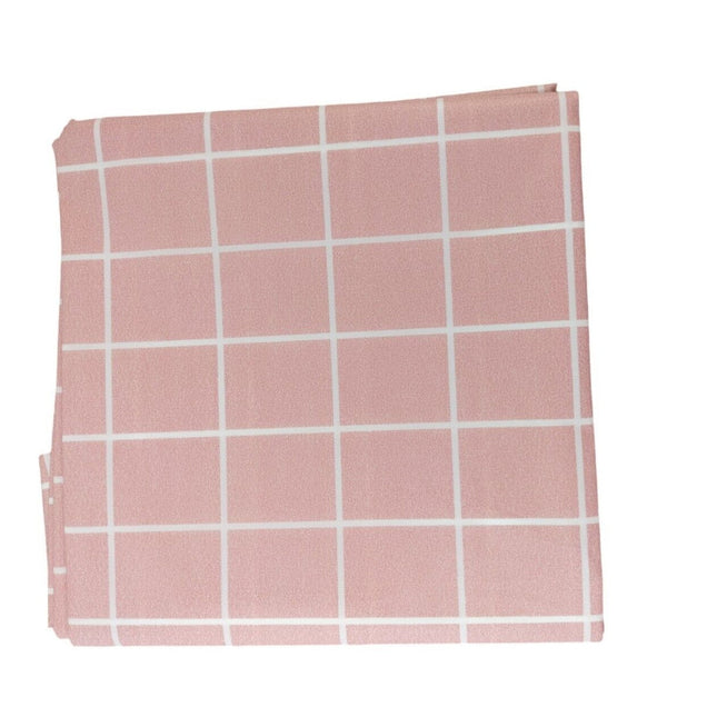 Clean Tablecloth PVC Vinyl Cover Wipeable Waterproof Table Cloth Protector 137x137cm