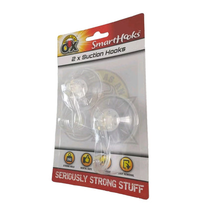 Clear Suction Hooks Strong Glass Window Decorations Plastic Home Sticks 5 x 8cm