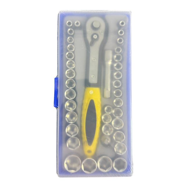Compact Socket and Ratchet Tool Set