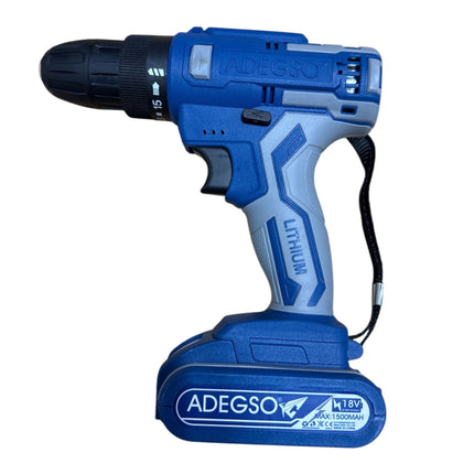 Cordless Drill Driver 18V Lithium-Ion, 24Pc Electric Screwdriver Set