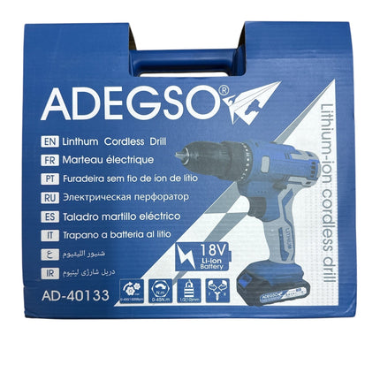 Cordless Drill Driver 18V Lithium-Ion, 24Pc Electric Screwdriver Set