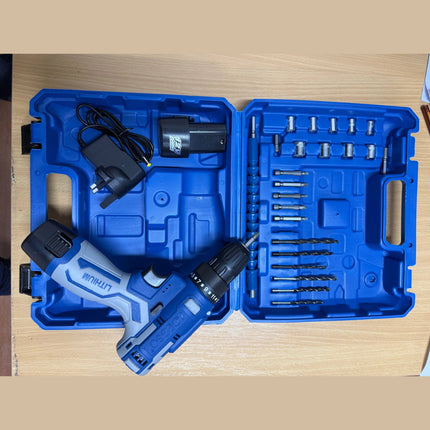 Cordless Drill Set 12V with 2 Li-ion Battery
