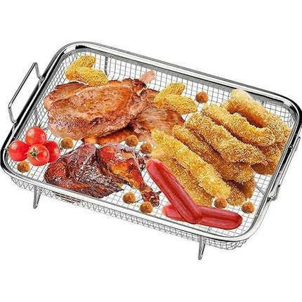 Crisper Basket Stainless Steel Tray Baking Pan Set Basket Stainless Steel Crispe