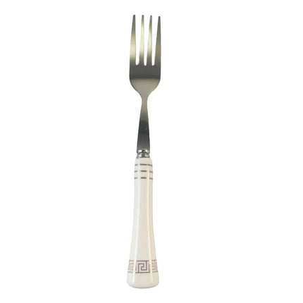 Cutlery Sets Stainless Steel Red Grey Black Plastic Handle Set Dishwasher Safe