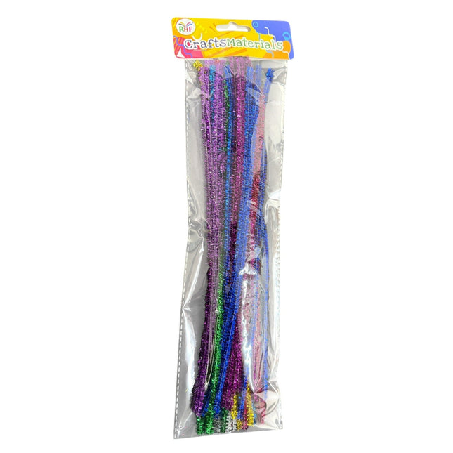 DIY Handcraft Glitter Shining Colors Chenille Stem-Wire Pipe Cleaner