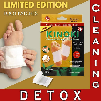 Detox Foot Pads Patches Body Toxins Feet KINOKI Slimming Deep Cleansing Herbal