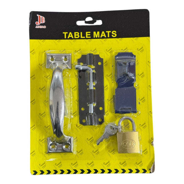 Door Lock and Handle Hardware Set