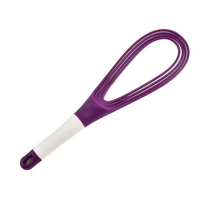 Egg Beater Collapsible Foldable 2-In-1 Balloon/Flat Whisk Manual Egg Frother