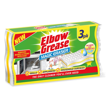 Elbow Grease Sponge Eraser 3pk
