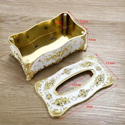 European Tissue Box Cover Storage Paper Napkin Office Case Hotel Car Holder