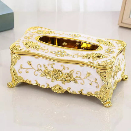 European Tissue Box Cover Storage Paper Napkin Office Case Hotel Car Holder