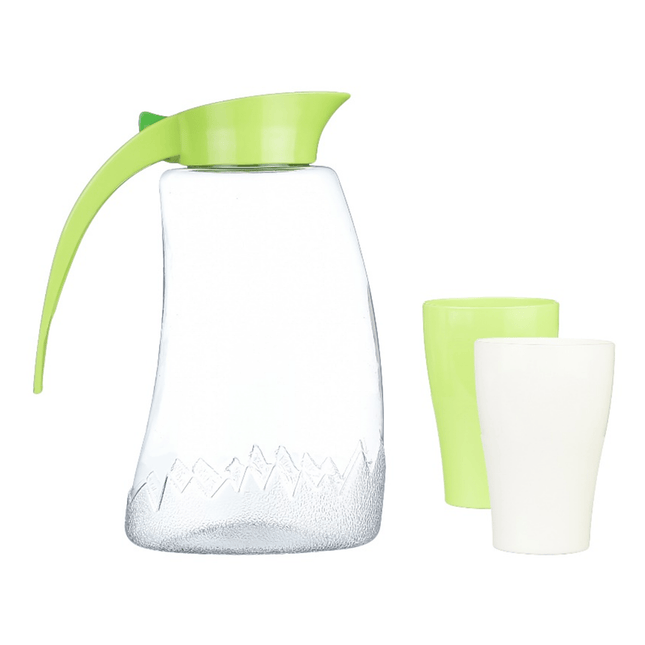 Family Plastic Jug with Cups 1600ml