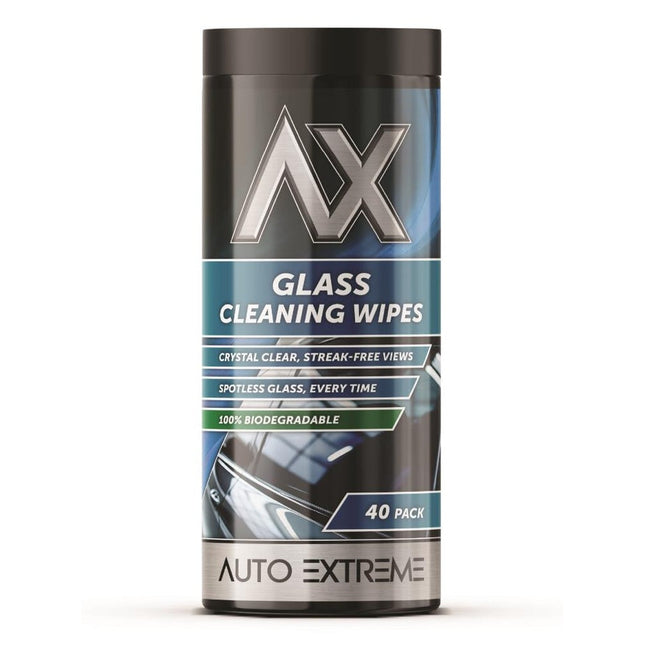 GLASS CLEANING WIPES 40PK