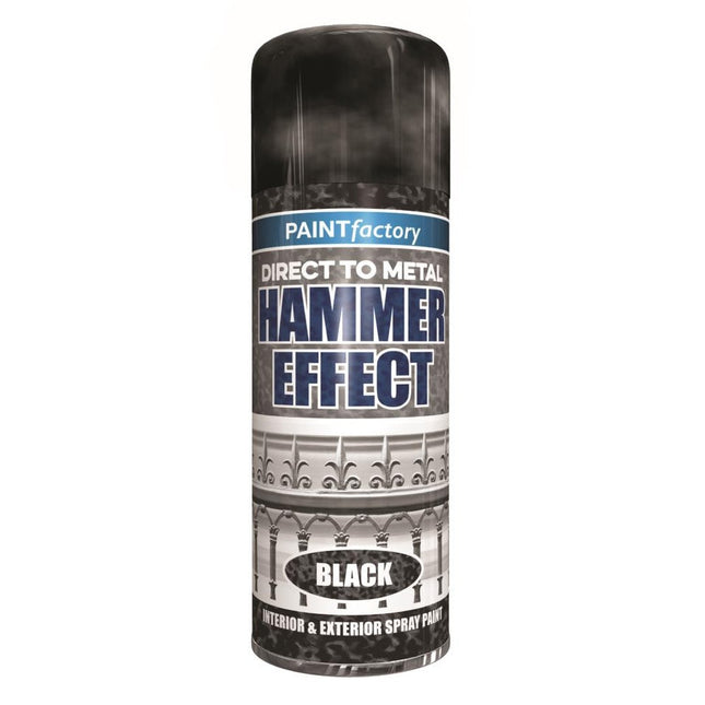 HAMMER EFFECT SPRAY PAINT BLACK 400ML