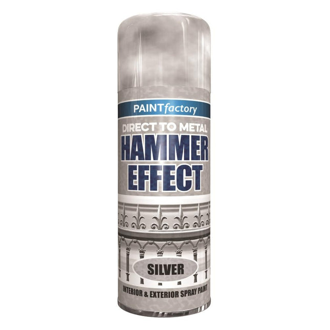 HAMMER EFFECT SPRAY PAINT SILVER 400ML