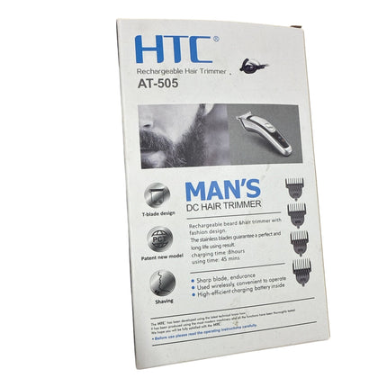 HTC Rechargeable Barbers Hair Detailer Trimmer Cordless Zero Gapped Balding Shaver Beard
