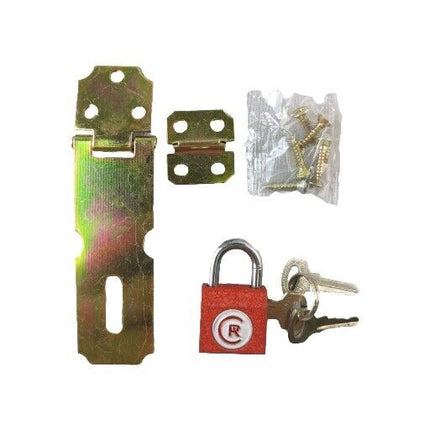 Hasp + Staple Sets With Padlocks Large Small + Keys Sheds, Garages, Gates