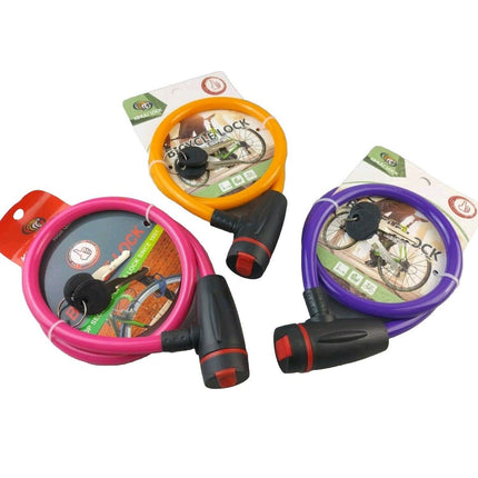 Heavy Duty Cable Bike Bicycle Lock With Two Keys