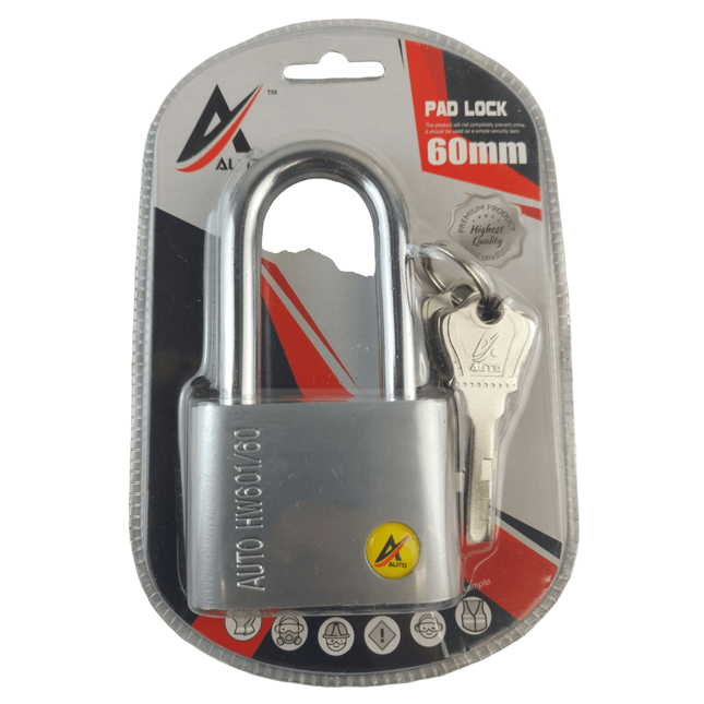 Heavy Duty Padlock Swift Shackle Lock 4 Keys
