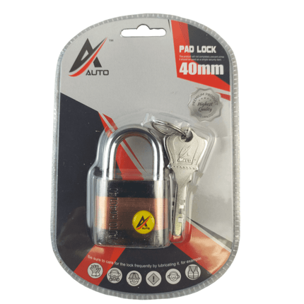 Heavy Duty Padlock Swift Shackle Lock keys Security Outdoor 4 Keys