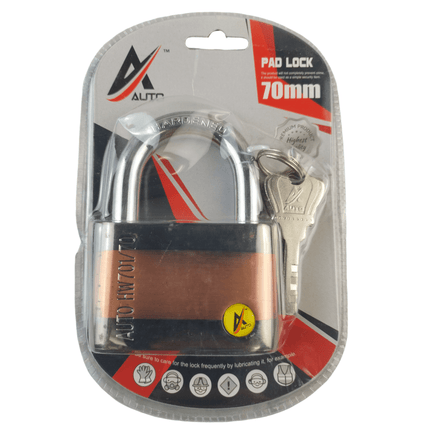 Heavy Duty Padlock Swift Shackle Lock keys Security Outdoor 4 Keys