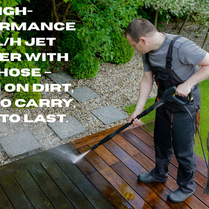 Maestro Craft High Pressure Washer Max 160Bar with Reel Whell 5-Meter Hose & Safety System for Garden & Vehicle Cleaning