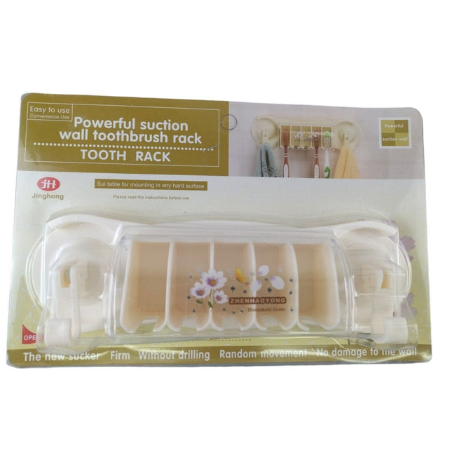 Hooks Bathroom Tools Dustproof Lid Toothbrush Rack Toothbrush Holder Wall Mount