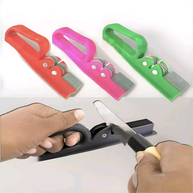 Knife Sharpener Manual 2 Stage Knife Sharpening Tool Cut Sharpening Stone UK